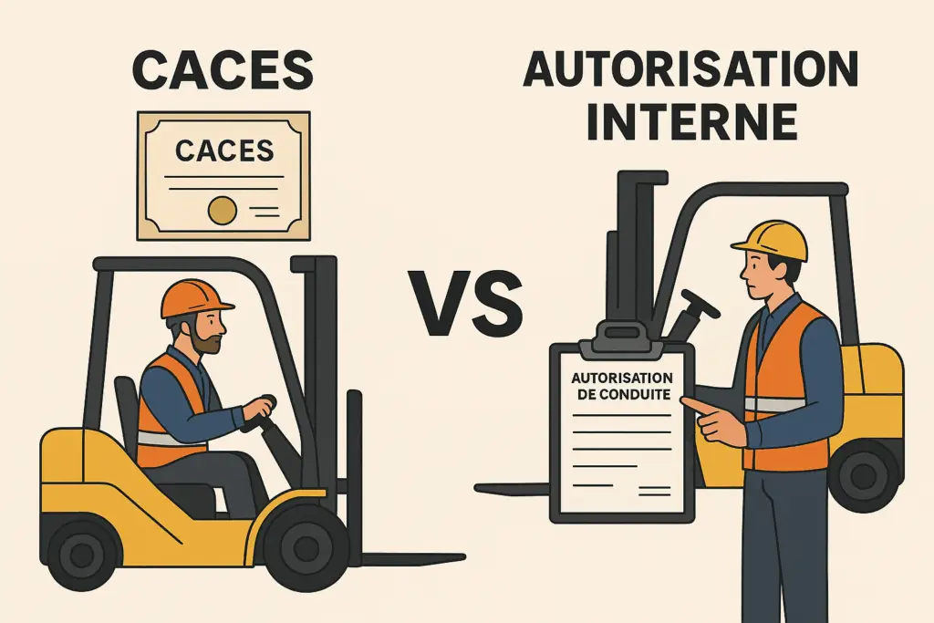 Formation à la sécurité avec un chariot élévateur : transmission des compétences et autorisation de conduite sans caces alternative