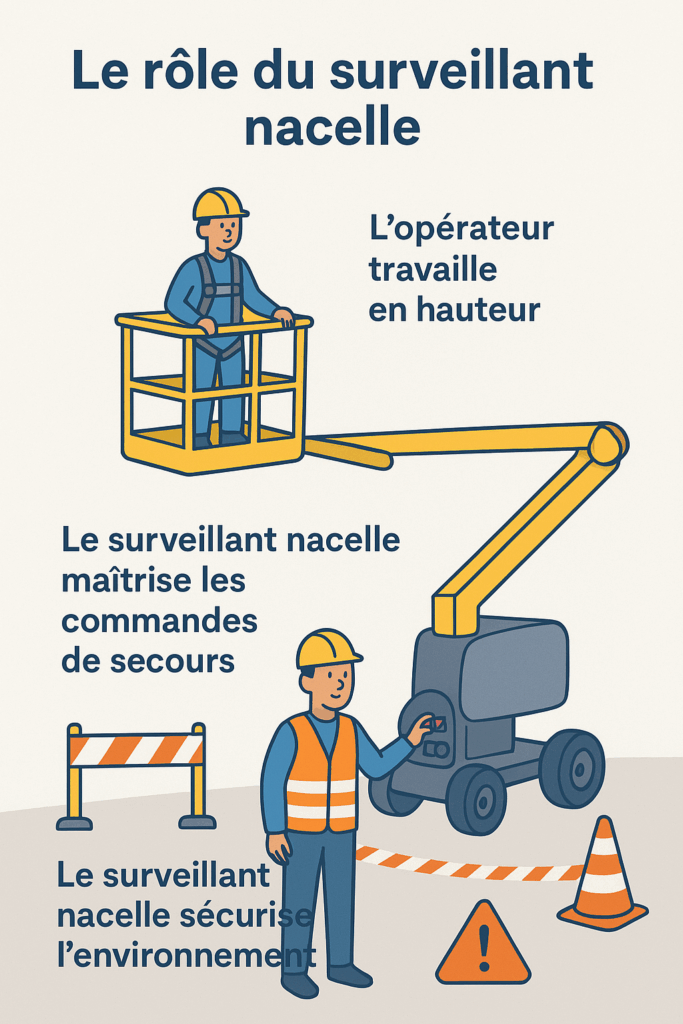 Rôle du surveillant nacelle pour la sécurité au travail